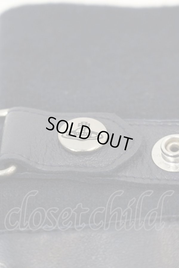 画像3: ヴィヴィアンウエストウッド 中古 / G オーブレザーグローブ  ネイビー  I-25-02-12-043-gd-HD-ZI (3)