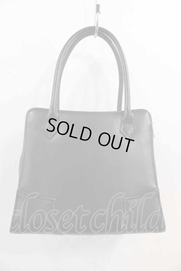 画像2: ヴィヴィアンウエストウッド 中古 / BAプレーンバッグ  黒  I-25-02-12-051-ba-HD-ZI (2)