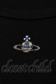 画像4: ヴィヴィアンウエストウッド MAN 中古 / 単色オーブ刺繍カットソー 44 黒Ｘシルバー  I-25-02-12-008-to-HD-ZI (4)