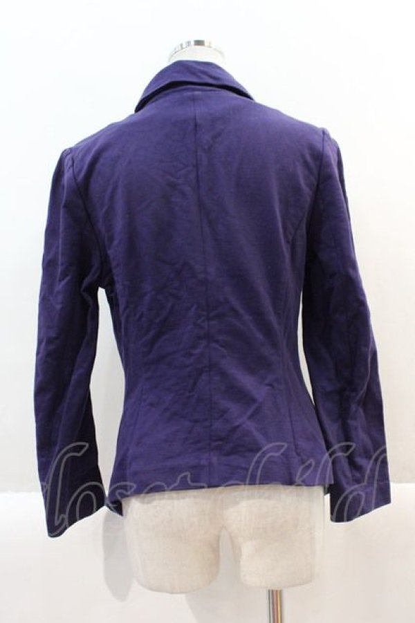 画像2: ヴィヴィアンウエストウッド 中古 / ナナメボタンスウェットラブジャケット 3 紫  I-25-02-12-014-jc-HD-ZI (2)