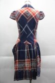 画像2: ヴィヴィアンウエストウッド 中古 //チェックノースリーブワンピース  赤Ｘ白チェック  I-25-03-31-038-op-HD-ZI (2)