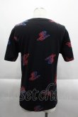 画像2: ヴィヴィアンウエストウッド MAN 中古 / “SPRAY ORB” リラックス Tシャツ 44 黒Ｘ青Ｘ赤  I-25-03-31-001-to-HD-ZI (2)