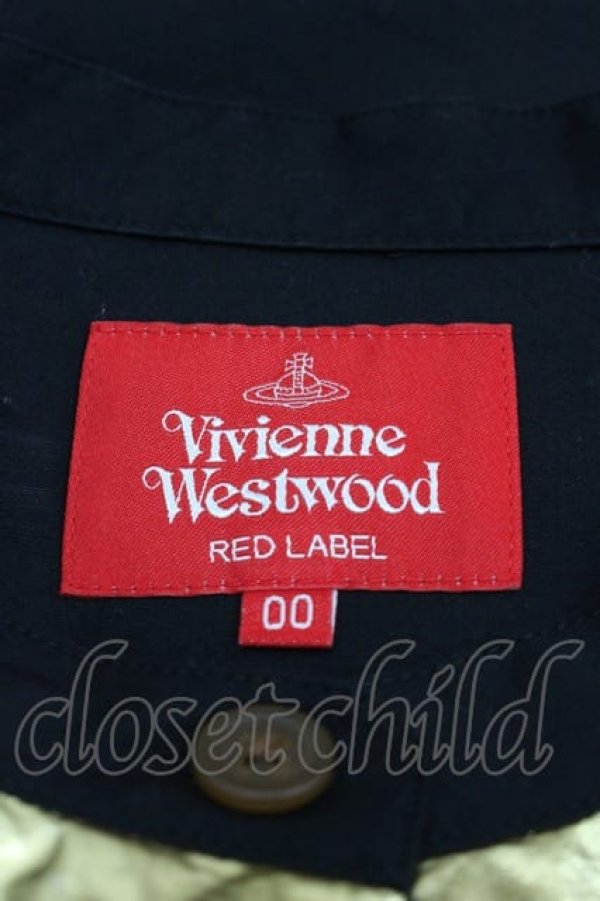 画像3: ヴィヴィアンウエストウッド 中古 / 箔プリント ロングシャツ 00 黒Xゴールド  I-25-03-31-005-bl-HD-ZI (3)