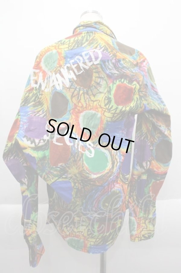 画像2: ヴィヴィアンウエストウッド 中古 / ENDANGERED SPECIES CHAOS シャツ S/M 黄色Ｘカラフル  I-25-03-31-054-bl-HD-ZI (2)