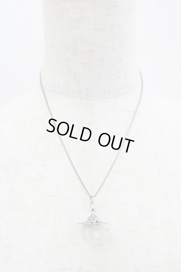 画像4: ヴィヴィアンウエストウッド 中古 / NC/ヴィンテージタイニーオーブネックレス  青Xゴールド  I-25-03-31-055-nl-HD-ZI (4)