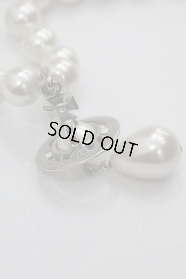 画像3: ヴィヴィアンウエストウッド 中古 / NC/3連パールドロップチョーカー  白  I-25-03-31-059-ac-HD-ZI (3)