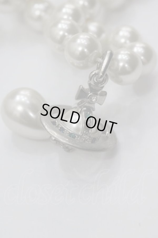 画像4: ヴィヴィアンウエストウッド 中古 / NC/3連パールドロップチョーカー  白  I-25-03-31-059-ac-HD-ZI (4)