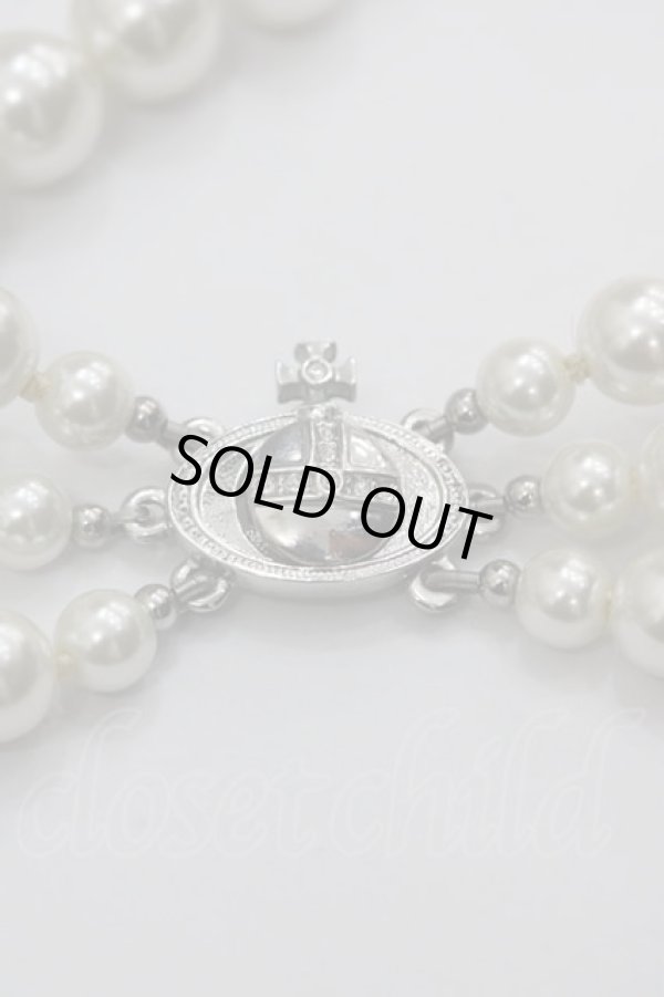 画像6: ヴィヴィアンウエストウッド 中古 / NC/3連パールドロップチョーカー  白  I-25-03-31-059-ac-HD-ZI (6)