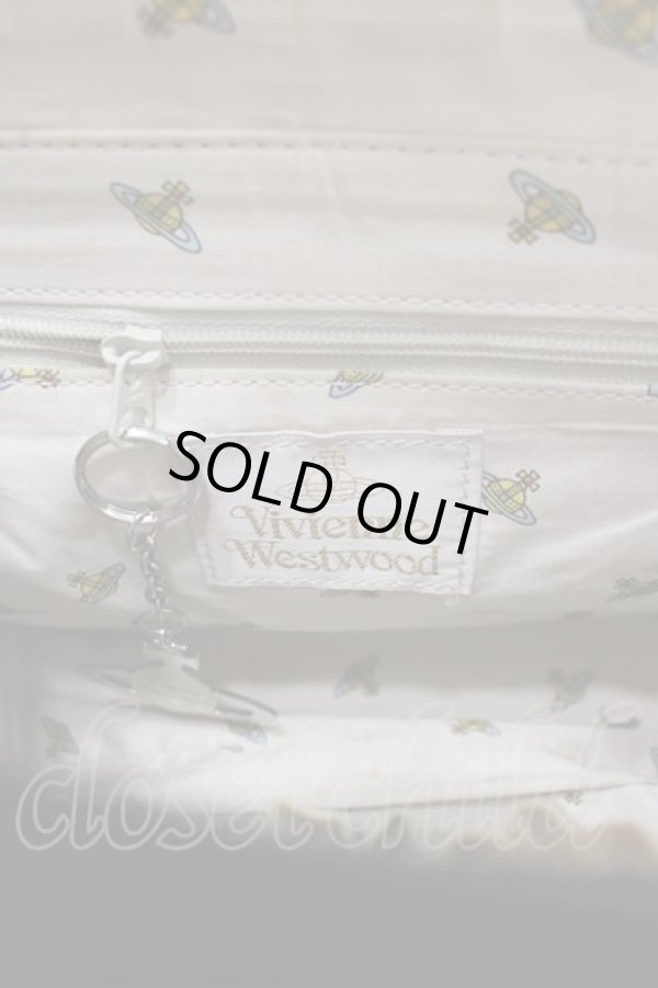 画像3: ヴィヴィアンウエストウッド 中古 / オーブハンドバッグ  黒Xシルバー  I-25-03-31-063-ba-HD-ZI (3)