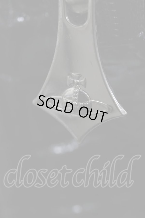 画像4: ヴィヴィアンウエストウッド 中古 / オーブハンドバッグ  黒Xシルバー  I-25-03-31-063-ba-HD-ZI (4)