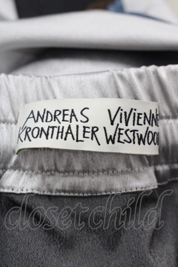 画像4: ヴィヴィアンウエストウッド 中古 / サイド切替パンツ M シルバー  I-25-04-30-026-pa-HD-ZI (4)