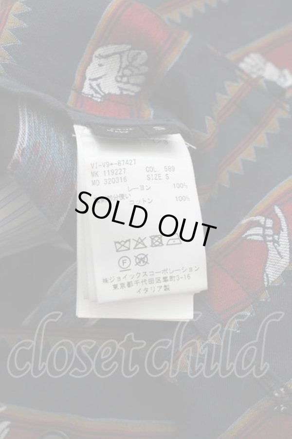 画像5: ヴィヴィアンウエストウッド 中古 / HRISSIE'S STRIPES CHAOSパンツ S 黒X赤  I-25-04-30-027-pa-HD-ZI (5)