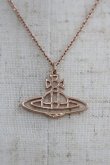 画像2: ヴィヴィアンウエストウッド 中古 / AC/シンラインオーブネックレス  ピンクゴールド  I-25-04-30-030-ac-HD-ZI (2)
