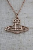 画像3: ヴィヴィアンウエストウッド 中古 / AC/シンラインオーブネックレス  ピンクゴールド  I-25-04-30-030-ac-HD-ZI (3)