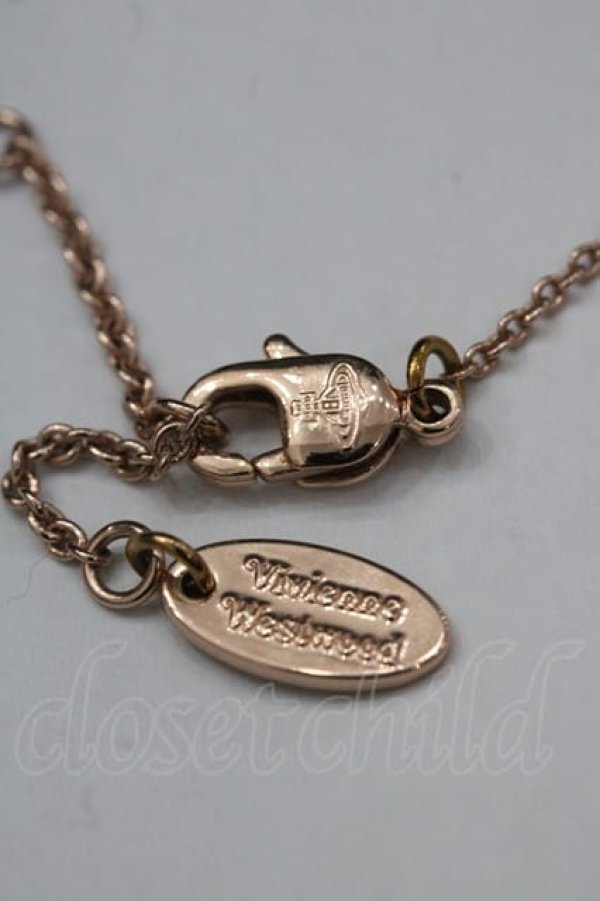 画像4: ヴィヴィアンウエストウッド 中古 / AC/シンラインオーブネックレス  ピンクゴールド  I-25-04-30-030-ac-HD-ZI (4)