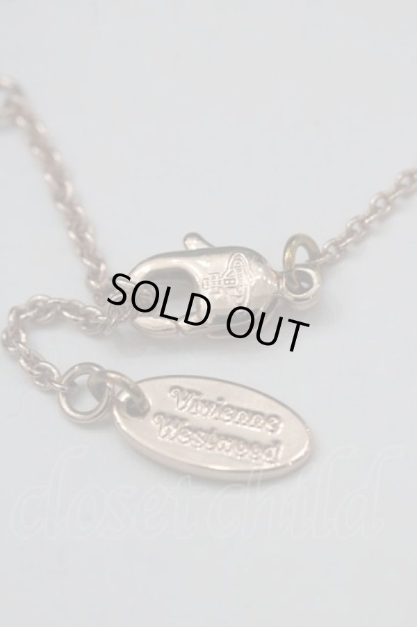 画像4: ヴィヴィアンウエストウッド 中古 / AC/シンラインオーブネックレス  ピンクゴールド  I-25-04-30-030-ac-HD-ZH (4)