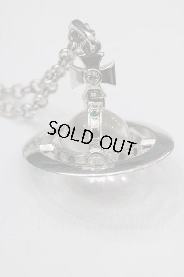 画像3: ヴィヴィアンウエストウッド 中古 / スモールオーブネックレス  シルバー  I-25-04-30-032-ac-HD-ZI (3)