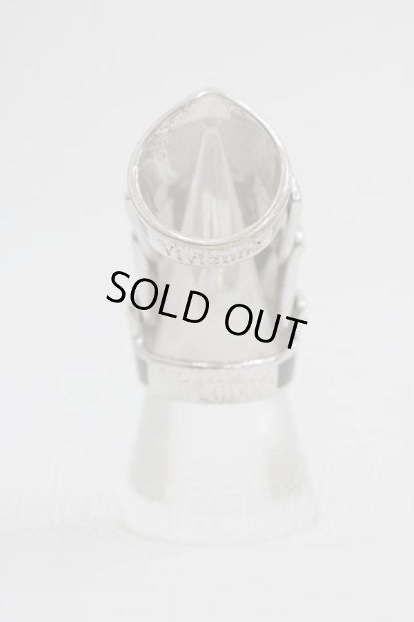 画像2: ヴィヴィアンウエストウッド 中古 / ARTEMISリング S 黒  I-25-04-30-036-rg-HD-ZI (2)