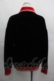 画像2: ヴィヴィアンウエストウッド 中古 / コットンベロアハーフジップトップス 00 黒Ｘ赤  I-25-04-30-008-to-HD-ZI (2)