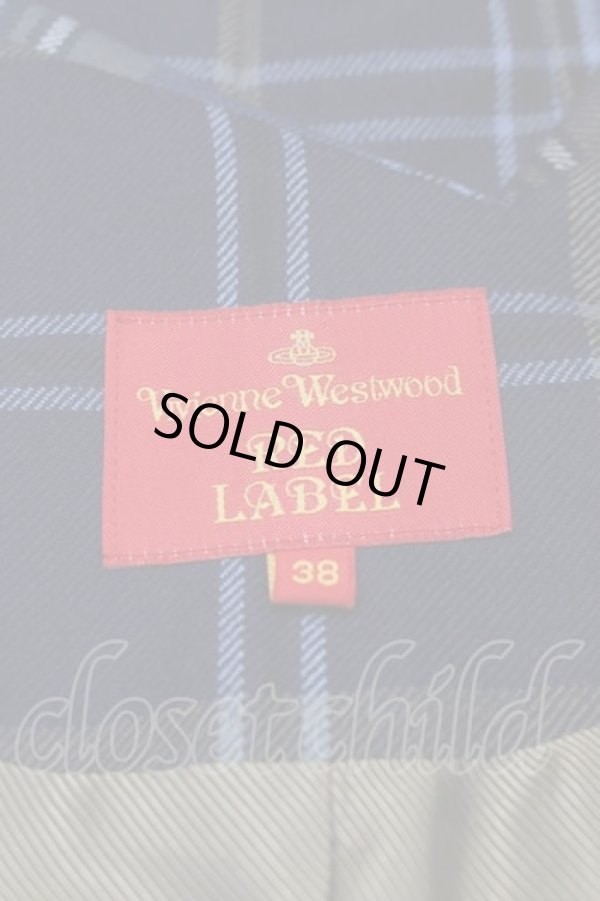 画像3: ヴィヴィアンウエストウッド 中古 / タータンチェックテーラードジャケット 38 ブルーチェック  I-25-04-30-012-jc-HD-ZI (3)