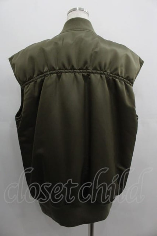 画像2: ヴィヴィアンウエストウッド 中古 / MA-1ベスト 00 カーキ  I-25-04-30-014-jc-HD-ZI (2)