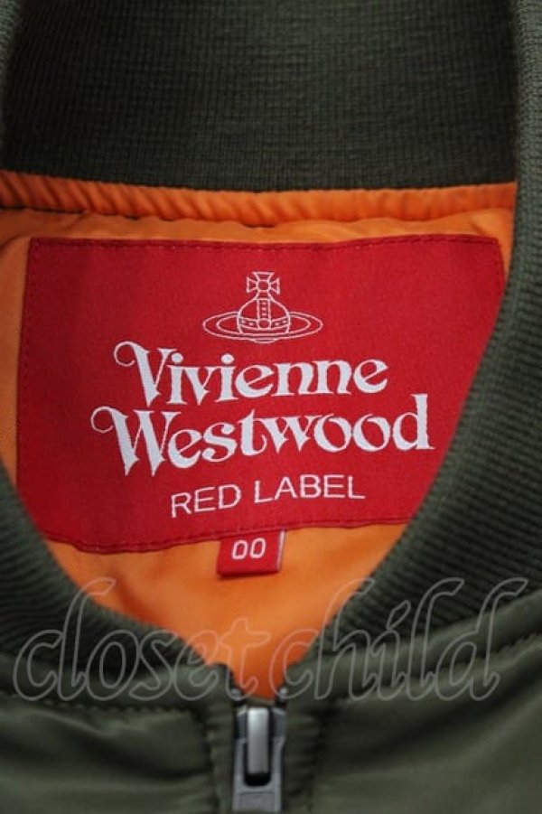 画像4: ヴィヴィアンウエストウッド 中古 / MA-1ベスト 00 カーキ  I-25-04-30-014-jc-HD-ZI (4)