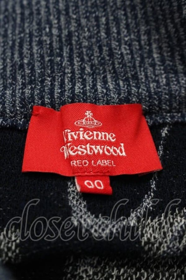 画像3: ヴィヴィアンウエストウッド 中古 / ハートチェックスカート 00 青X白チェック  I-25-04-30-021-sk-HD-ZI (3)