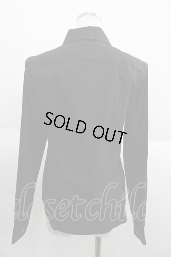 画像2: ヴィヴィアンウエストウッド 中古 / カラーオーブ刺繍ブラウス II 黒  I-25-05-21-021-bl-HD-ZI (2)