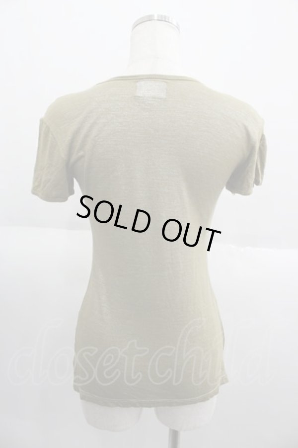 画像2: ANGLOMANIA 中古 / ラメ風半袖Tシャツ S グレー  I-25-05-21-023-ts-HD-ZI (2)