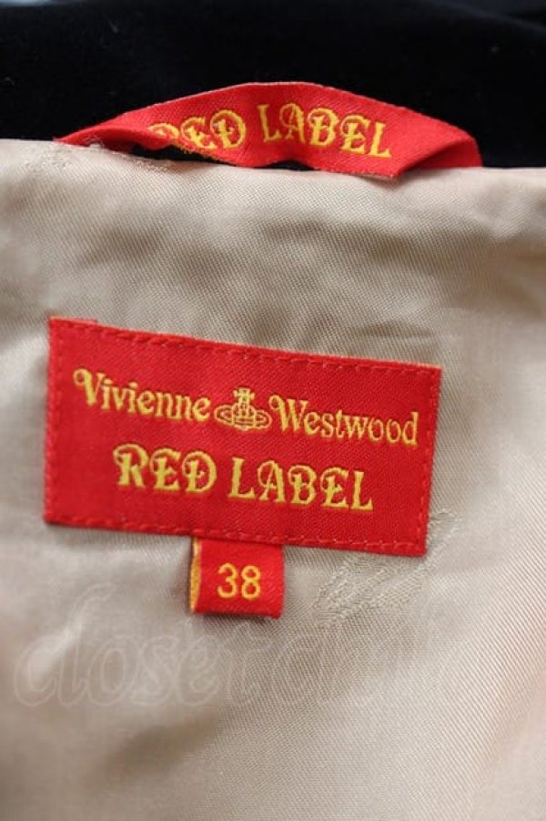 画像4: ヴィヴィアンウエストウッド 中古 / 斜メチェックラブジャケット 38 黒  I-25-05-21-027-co-HD-ZI (4)