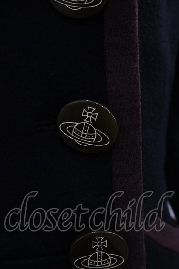 画像3: ヴィヴィアンウエストウッド 中古 / ダブルボタンラブジャケット 3 黒Ｘブラウン  I-25-05-21-030-co-HD-ZI (3)