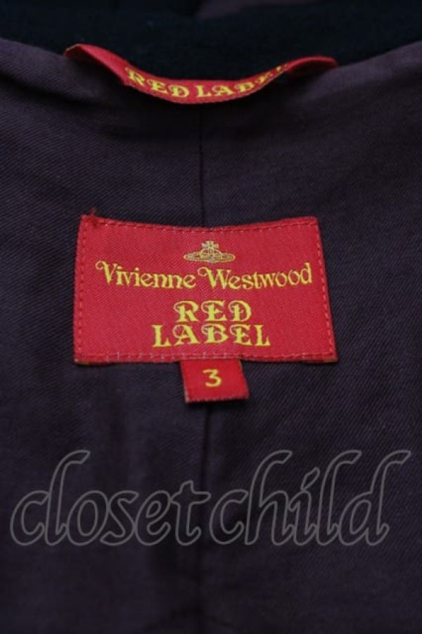 画像4: ヴィヴィアンウエストウッド 中古 / ダブルボタンラブジャケット 3 黒Ｘブラウン  I-25-05-21-030-co-HD-ZI (4)