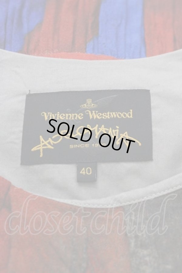 画像3: ANGLOMANIA 中古 / ユニオンジャックノースリーブロングワンピース 40 青Ｘ赤  I-25-05-21-035-op-HD-ZI (3)