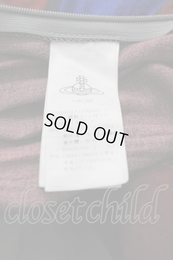 画像4: ANGLOMANIA 中古 / ユニオンジャックノースリーブロングワンピース 40 青Ｘ赤  I-25-05-21-035-op-HD-ZI (4)