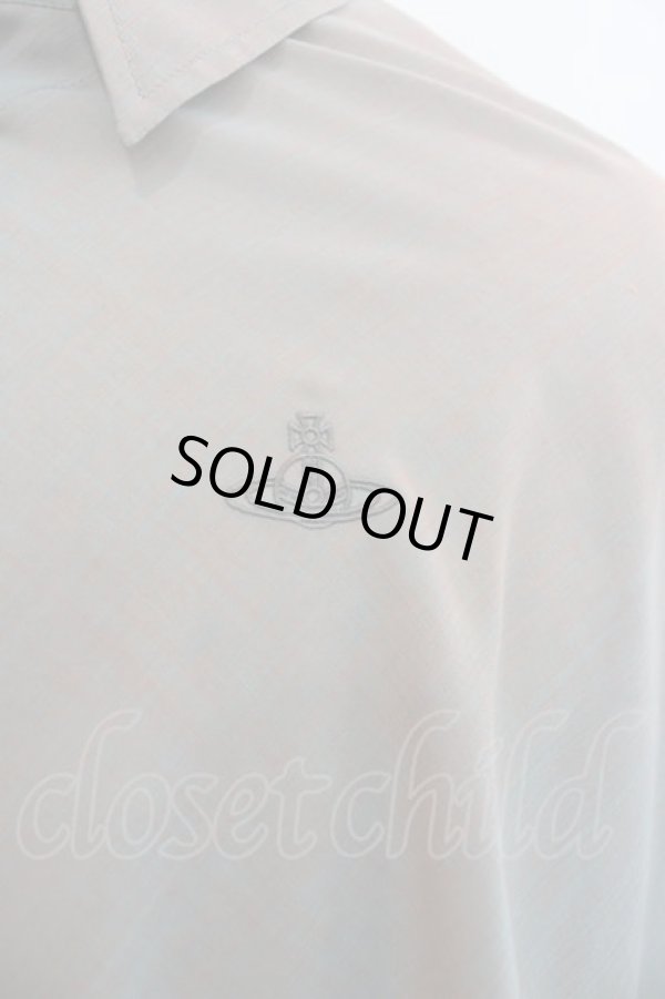 画像3: ヴィヴィアンウエストウッド MAN 中古 / ナナメボタンオーブ刺繍シャツ F ブラウン  I-25-05-21-004-bl-HD-ZI (3)