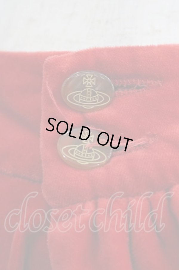 画像3: ヴィヴィアンウエストウッド 中古 / 別珍スカート 42 赤  I-25-05-21-047-sk-HD-ZI (3)