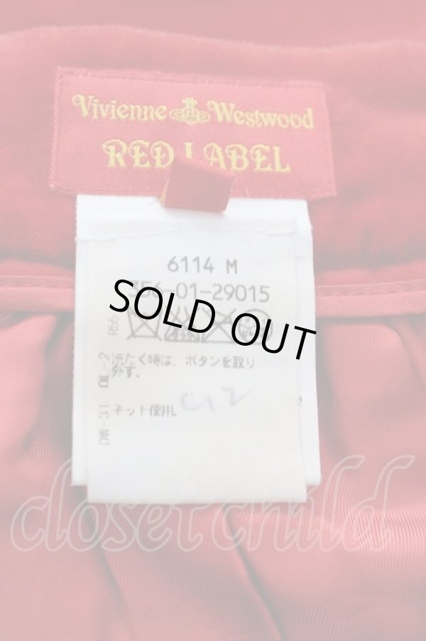 画像4: ヴィヴィアンウエストウッド 中古 / 別珍スカート 42 赤  I-25-05-21-047-sk-HD-ZI (4)