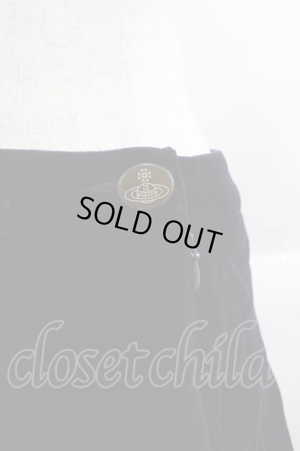 画像3: ヴィヴィアンウエストウッド 中古 / 別珍スカート 40 黒  I-25-05-21-048-sk-HD-ZI (3)