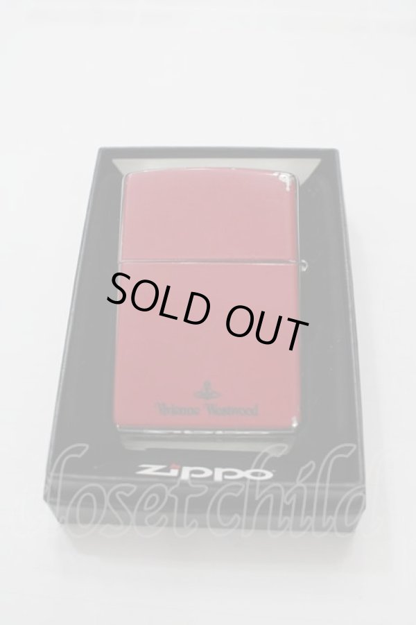 画像2: ヴィヴィアンウエストウッド 中古 / オーブZIPPO  赤Ｘシルバー  I-25-05-21-050-gd-HD-ZI (2)