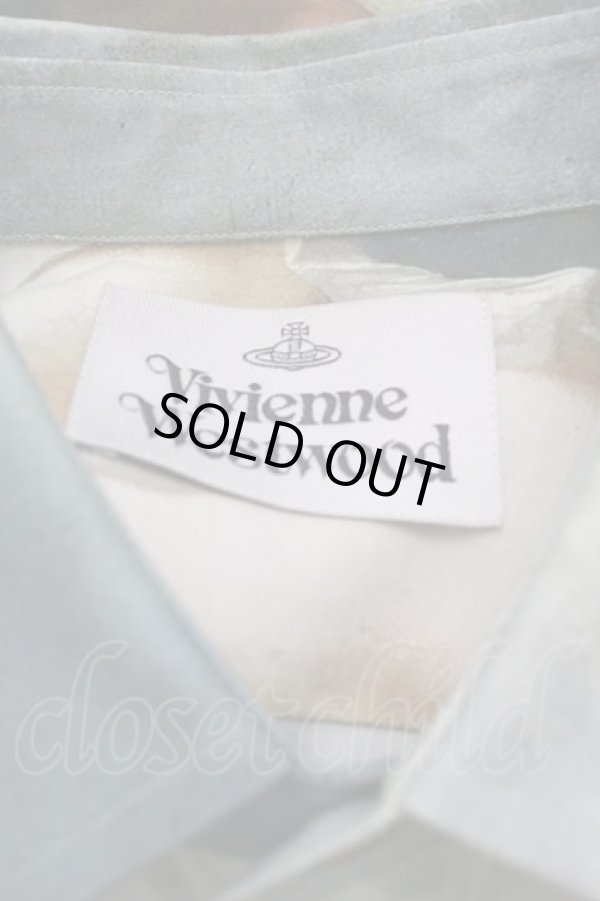 画像4: ヴィヴィアンウエストウッド MAN 中古 / Boucherプリントシャツ 46 グリーン  I-25-05-21-001-bl-HD-ZI (4)