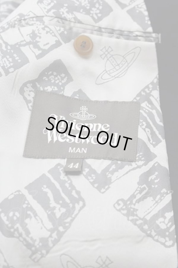 画像4: ヴィヴィアンウエストウッド MAN 中古 / DLジャケットセットアップ 44 黒  I-25-05-21-009-jc-HD-ZI (4)