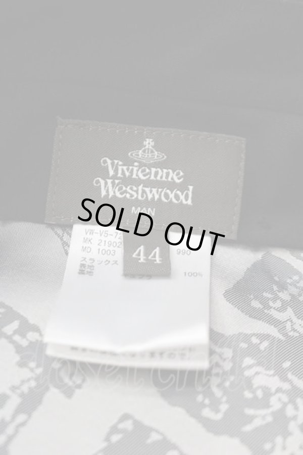 画像6: ヴィヴィアンウエストウッド MAN 中古 / DLジャケットセットアップ 44 黒  I-25-05-21-009-jc-HD-ZI (6)