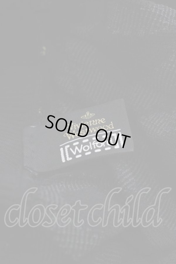 画像3: ヴィヴィアンウエストウッド 中古 / スクイグル半袖トップス  黒Ｘグレー  I-25-05-21-013-ts-HD-ZI (3)