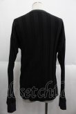 画像2: ヴィヴィアンウエストウッド MAN 中古 / バンピーストライプ長袖Tシャツ 44 黒  I-25-05-21-002-to-HD-ZI (2)