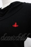 画像3: ヴィヴィアンウエストウッド 中古 / 単色オーブ刺繍カットソー  黒Ｘ赤  I-25-05-21-017-to-HD-ZI (3)