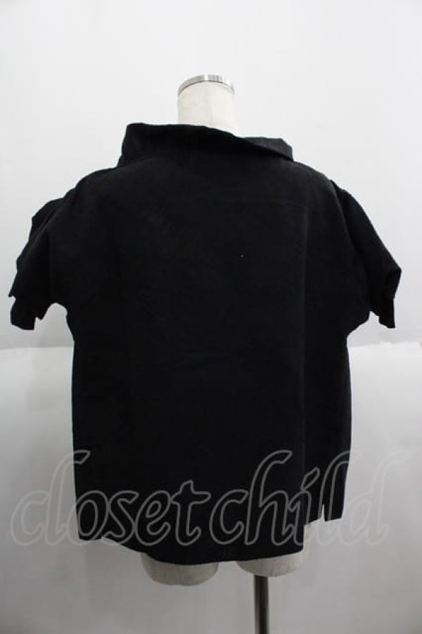 ヴィヴィアンウエストウッド 中古 / チェック透カシ風半袖ブラウス 2 黒  I-25-05-21-018-bl-HD-ZI ヴィヴィアンウエストウッド 中古 / チェック透カシ風半袖