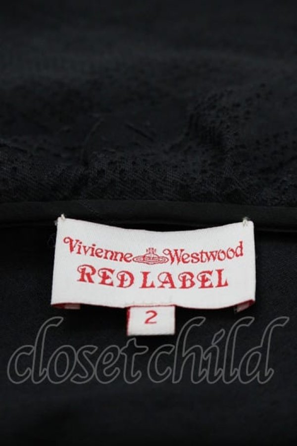 画像3: ヴィヴィアンウエストウッド 中古 / チェック透カシ風半袖ブラウス 2 黒  I-25-05-21-018-bl-HD-ZI (3)