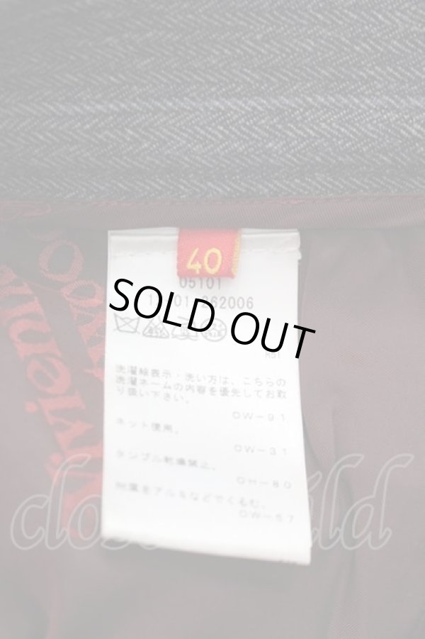 画像5: ヴィヴィアンウエストウッド 中古 / ストライプタイトミニスカート 40 グレー  I-25-06-25-026-sk-HD-ZI (5)