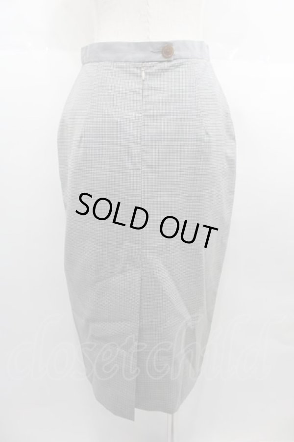 画像2: ヴィヴィアンウエストウッド 中古 / チェックタイトスカート UK10 黒チェック  I-25-06-25-029-sk-HD-ZH (2)
