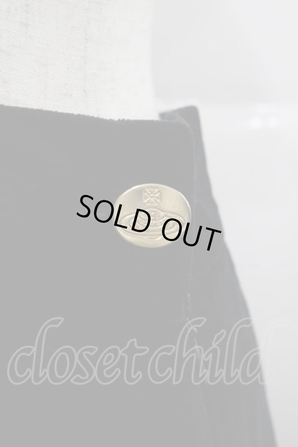 画像3: ヴィヴィアンウエストウッド 中古 / 別珍ミニスカート 42 黒  I-25-06-25-030-sk-HD-ZI (3)